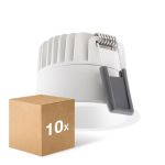 Multipack 10x Ledvance LED  SPOT DARKLIGHT Aluminium  8W 680lm 36D - 930 Warm White | Cutout 68mm - IP44 - Best Colour Rendering -  Dimmable