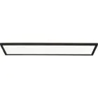 Brilliant Milton Ceiling Light Plastic Black White 19W 3200lm - 840 Cool White | IP44