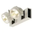 SLV Kalu Double Wall and Ceiling Light Aluminium White 31W 2000lm - 830 Warm White | Dimmable 