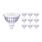 Multipack 10x Philips Master Value LED Spot GU5.3 MR16 5.8W 450lm 36D - 927 Extra Warm White | Best Colour Rendering - Dimmable - Replaces 35W