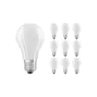 Multipack 10x Ledvance CLASSIC LED E27 Pear Filament Frosted 11W 1521lm - 827 Extra Warm White | Dimmable - Replaces 100W