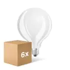 Multipack 6x Ledvance Classic LED E27 Globe Filament Frosted 7.5W 1055lm - 827 Extra Warm White | Dimmable - Replaces 75W
