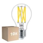 Multipack 10x Philips Master LED E27 Pear Filament Clear 10.5W 1521lm - 922-927 Dim To Warm | Best Colour Rendering - Dimmable - Replaces 100W