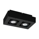Eglo Ceiling Spot Mendoza Steel Black 9.4W 690lm - 830 Warm White | Dimmable - Suitable for GU10