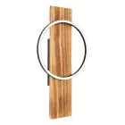 Eglo Wall Light Boyal Wood Black, Rusty 12W 1700lm - 830 Warm White